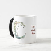 Creëer Uw eigen Boho Floral Moon Magische Mok (Voorkant links)