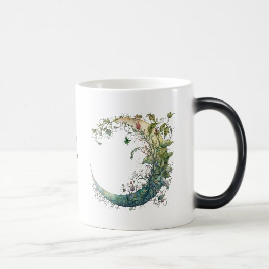 Creëer Uw eigen Boho Floral Moon Magische Mok (Rechts)