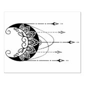 Creëer Uw eigen Boho Floral Moon Silhouet Rubberstempel (Afrduk)