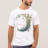 Creëer Uw eigen Boho Floral Moon T-shirt (Voorkant)
