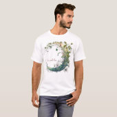 Creëer Uw eigen Boho Floral Moon T-shirt (Voorkant volledig)