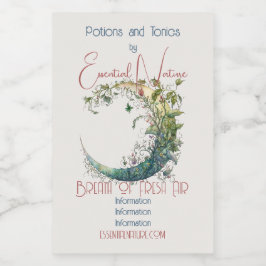 Creëer Uw eigen Boho Floral Moon Voedselcontainer Etiket