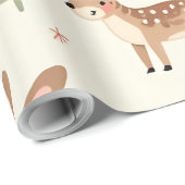 Creëer Uw eigen Boho Kerst Kawaii Dieren Cadeaupapier (Rol Hoek)