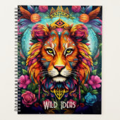 Creëer Uw eigen Boho King Lion Totem Dier Planner (Voorkant)