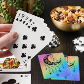 Creëer Uw eigen Boho Magische Maan Silhouet Pokerkaarten (Insitu)