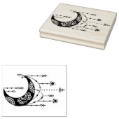 Creëer Uw eigen Boho Magische Maan Silhouet Rubberstempel (Gestempeld)