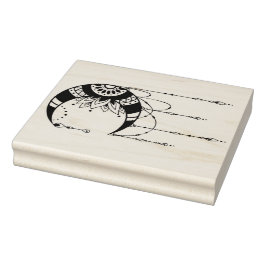 Creëer Uw eigen Boho Moon Silhouet Rubberstempel