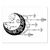 Creëer Uw eigen Boho Moon Silhouet Rubberstempel (Afrduk)