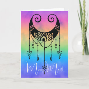 Creëer Uw eigen Boho mystieke Maan Silhouet Kaart