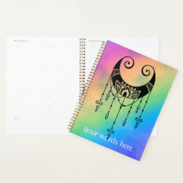 Creëer Uw eigen Boho mystieke Maan Silhouet Planner
