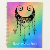 Creëer Uw eigen Boho mystieke Maan Silhouet Planner (Voorkant)