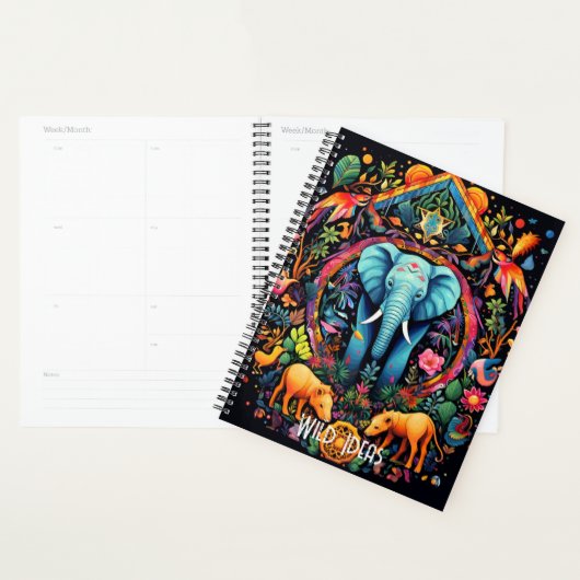 Creëer Uw eigen Boho Tribal African Elephant Planner (Display)