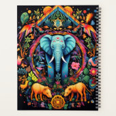 Creëer Uw eigen Boho Tribal African Elephant Planner (Achterkant)