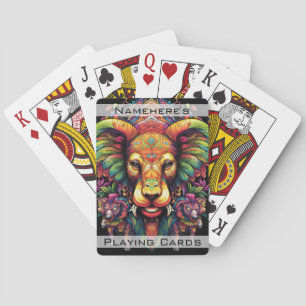 Creëer Uw eigen Boho Tribal Fantasy Dier Pokerkaarten
