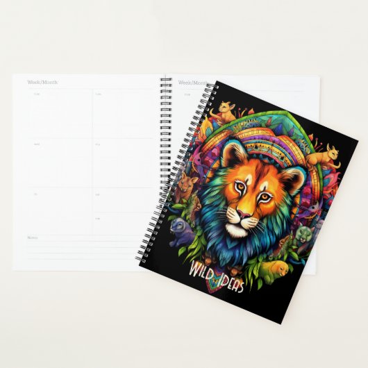 Creëer Uw eigen Boho Tribal Lion Oerwoud Planner (Display)