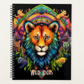 Creëer Uw eigen Boho Tribal Lion Oerwoud Planner (Voorkant)