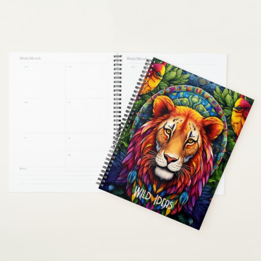 Creëer Uw eigen Boho Tribal Lion Totem Dier Planner (Display)