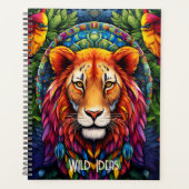 Creëer Uw eigen Boho Tribal Lion Totem Dier Planner (Voorkant)
