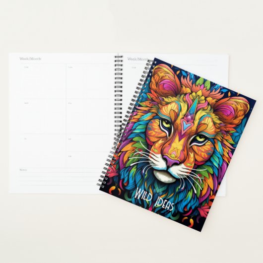 Creëer Uw Eigen Boho Wild Cat Totem Dier Planner (Display)