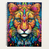 Creëer Uw Eigen Boho Wild Cat Totem Dier Planner (Voorkant)