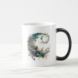 Creëer Uw Eigen Boho Wildflower Ivy Moon Magische Mok