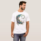 Creëer Uw Eigen Boho Wildflower Ivy Moon T-shirt (Voorkant volledig)