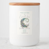 Creëer Uw Eigen Boho Wildflower Ivy Moon Voedselcontainer Etiket (Voorkant)