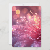 Creëer Uw Eigen Bokeh Fantasy Roze Bloem Kaart (Achterkant)