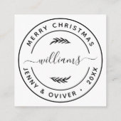 Creëer uw eigen botanische bladeren rondom de voor informatiekaartje (Achterkant)