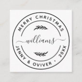 Creëer uw eigen botanische bladeren rondom de voor informatiekaartje (Voorkant)