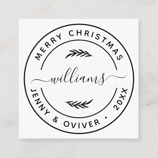 Creëer uw eigen botanische bladeren rondom de voor informatiekaartje (Voorkant)