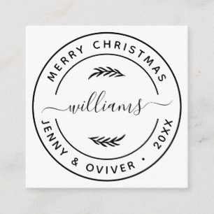 Creëer uw eigen botanische bladeren rondom de voor informatiekaartje