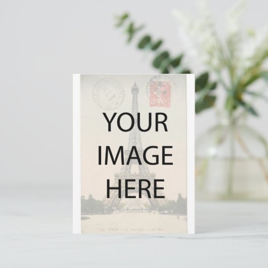 CREËER UW EIGEN Briefkaart (Staand voorkant)