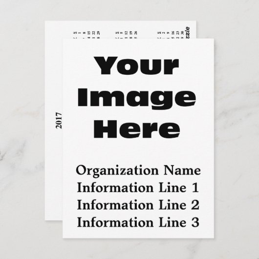 Creëer Uw eigen Briefkaart voor aangepaste agenda (Voorkant / Achterkant)