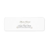 Creëer Uw eigen bruiloft Adresetiketten Etiket (Voorkant)