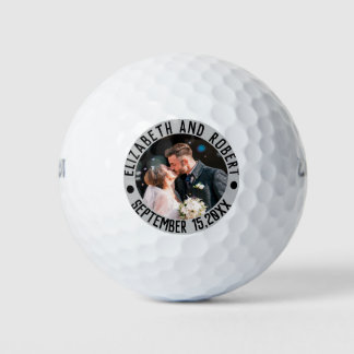 Creëer uw eigen bruiloft foto gunst golfballen