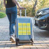 Creëer Uw eigen bruiloft Geel adres Geel Sticker (Koffer Insitu)