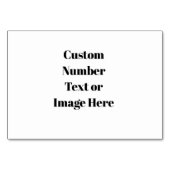 Creëer uw eigen bruiloft tafel nummers - Custom Kaart (Achterkant)