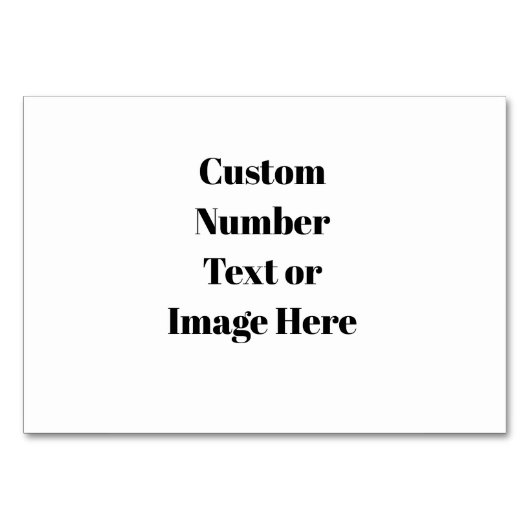 Creëer uw eigen bruiloft tafel nummers - Custom Kaart (Achterkant)