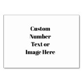 Creëer uw eigen bruiloft tafel nummers - Custom Kaart (Voorkant)