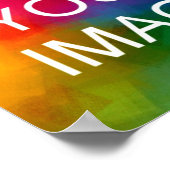 Creëer Uw eigen bruiloft vakantie Jubileum Foto Poster (Hoek)