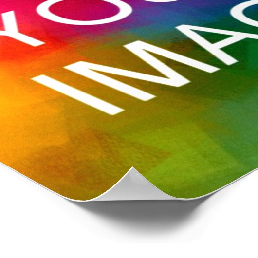 Creëer Uw eigen bruiloft vakantie Jubileum Foto Poster (Hoek)