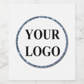 Creëer uw eigen bruiloften Modern Elegant Roos Gol Wijn Etiket (Enkel label)