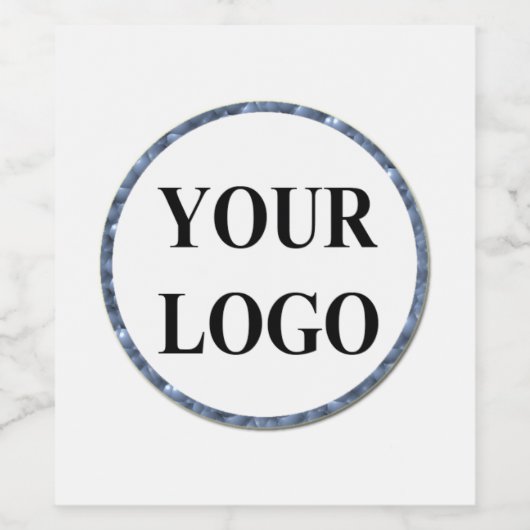 Creëer uw eigen bruiloften Modern Elegant Roos Gol Wijn Etiket (Enkel label)