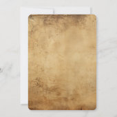Creëer Uw eigen bruin sepia  rustiek papier Kaart (Achterkant)