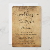 Creëer Uw eigen bruin sepia  rustiek papier Kaart (Voorkant)