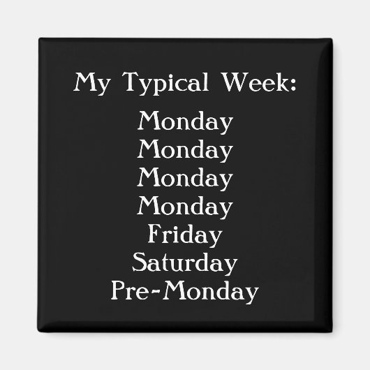 Creëer Uw eigen bureau voor grappenmaker Humor Bla Magneet (Voorkant)