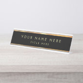 Creëer Uw eigen bureaunaam bord Bureau Naambordje (Voorkant)