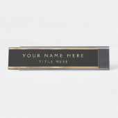 Creëer Uw eigen bureaunaam bord Bureau Naambordje (Voorkant)