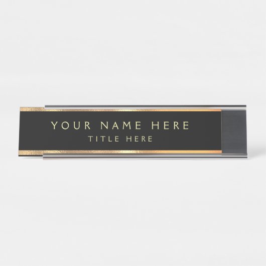 Creëer Uw eigen bureaunaam bord Bureau Naambordje (Voorkant)